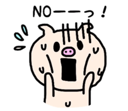 The pig which sweats sticker #12349415