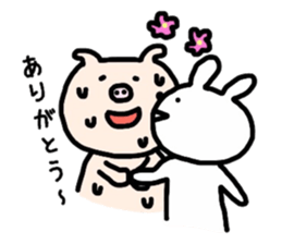 The pig which sweats sticker #12349426