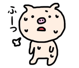 The pig which sweats sticker #12349430