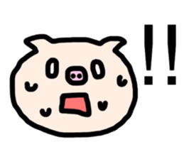 The pig which sweats sticker #12349437