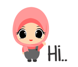 Depipit Cute Hijab Girl sticker #12349878
