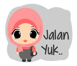 Depipit Cute Hijab Girl sticker #12349905