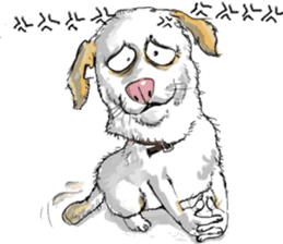 A shy doggie Tutu sticker #12351494