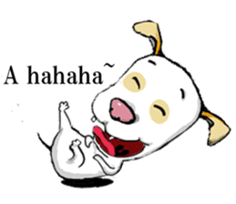 A shy doggie Tutu sticker #12351501