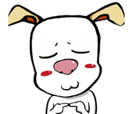 A shy doggie Tutu sticker #12351513