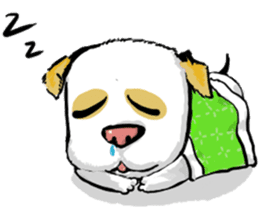 A shy doggie Tutu sticker #12351521