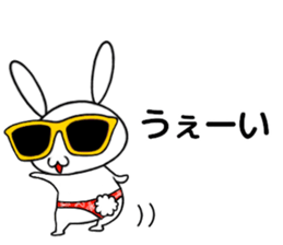 so cute rabbit usakichi.5 Summer ver sticker #12351807
