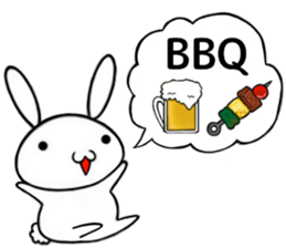 so cute rabbit usakichi.5 Summer ver sticker #12351834