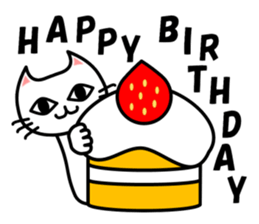 Manekimeko siro sticker #12352981