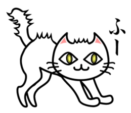 Manekimeko siro sticker #12353004