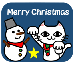 Manekimeko siro sticker #12353010