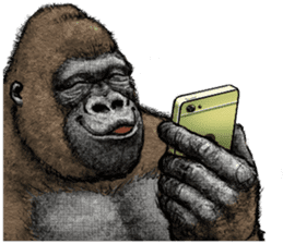Gorilla gorilla 3 sticker #12354138