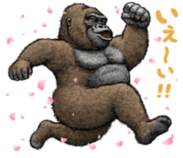 Gorilla gorilla 3 sticker #12354160