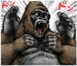 Gorilla gorilla 3 sticker #12354161