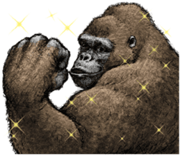 Gorilla gorilla 3 sticker #12354166