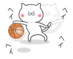 The cat loves basketball!(animation) sticker #12354215