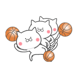 The cat loves basketball!(animation) sticker #12354218