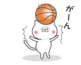 The cat loves basketball!(animation) sticker #12354228