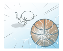 The cat loves basketball!(animation) sticker #12354229