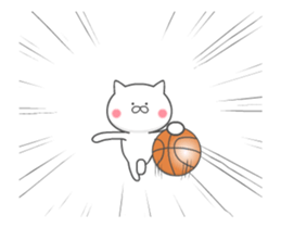 The cat loves basketball!(animation) sticker #12354232
