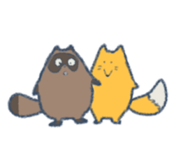 Tanuki&Kitune sticker #12354558