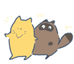 Tanuki&Kitune sticker #12354574