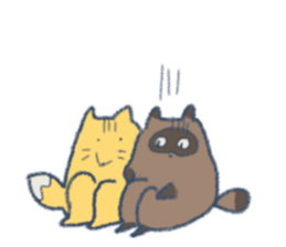 Tanuki&Kitune sticker #12354594