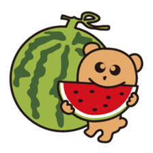 "KumaYu" of summer sticker #12354681