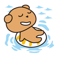 "KumaYu" of summer sticker #12354698