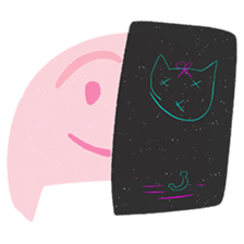 Upside Down Cat sticker #12354852