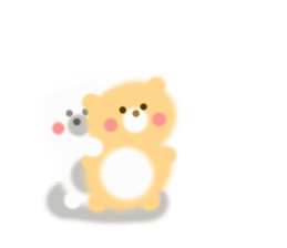 Fluffy Bear Daikichi and shoukichi sticker #12355244