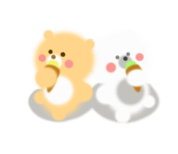Fluffy Bear Daikichi and shoukichi sticker #12355254