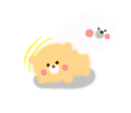 Fluffy Bear Daikichi and shoukichi sticker #12355255