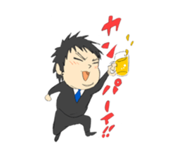 The salesman who fights sticker #12355304