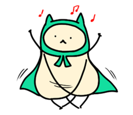 Sticker of cloak cat sticker #12355702