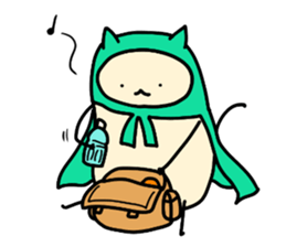 Sticker of cloak cat sticker #12355706