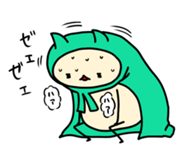 Sticker of cloak cat sticker #12355709