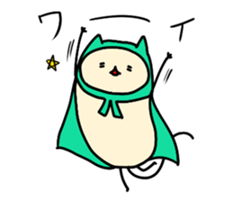 Sticker of cloak cat sticker #12355710