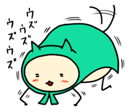 Sticker of cloak cat sticker #12355713