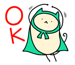 Sticker of cloak cat sticker #12355715