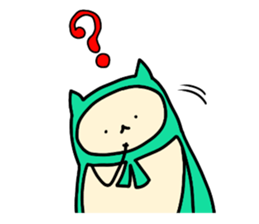 Sticker of cloak cat sticker #12355717