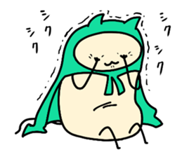 Sticker of cloak cat sticker #12355723