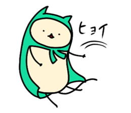 Sticker of cloak cat sticker #12355728