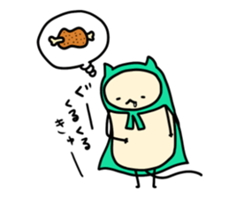 Sticker of cloak cat sticker #12355732