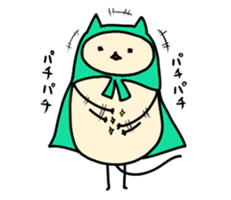 Sticker of cloak cat sticker #12355733