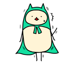 Sticker of cloak cat sticker #12355735
