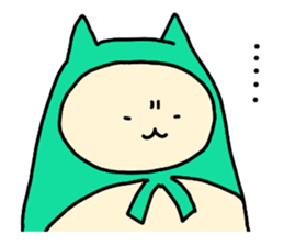 Sticker of cloak cat sticker #12355739