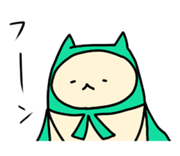 Sticker of cloak cat sticker #12355740