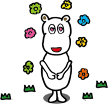 TA-NAMU of a hippopotamus sticker #12355910