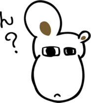 TA-NAMU of a hippopotamus sticker #12355912